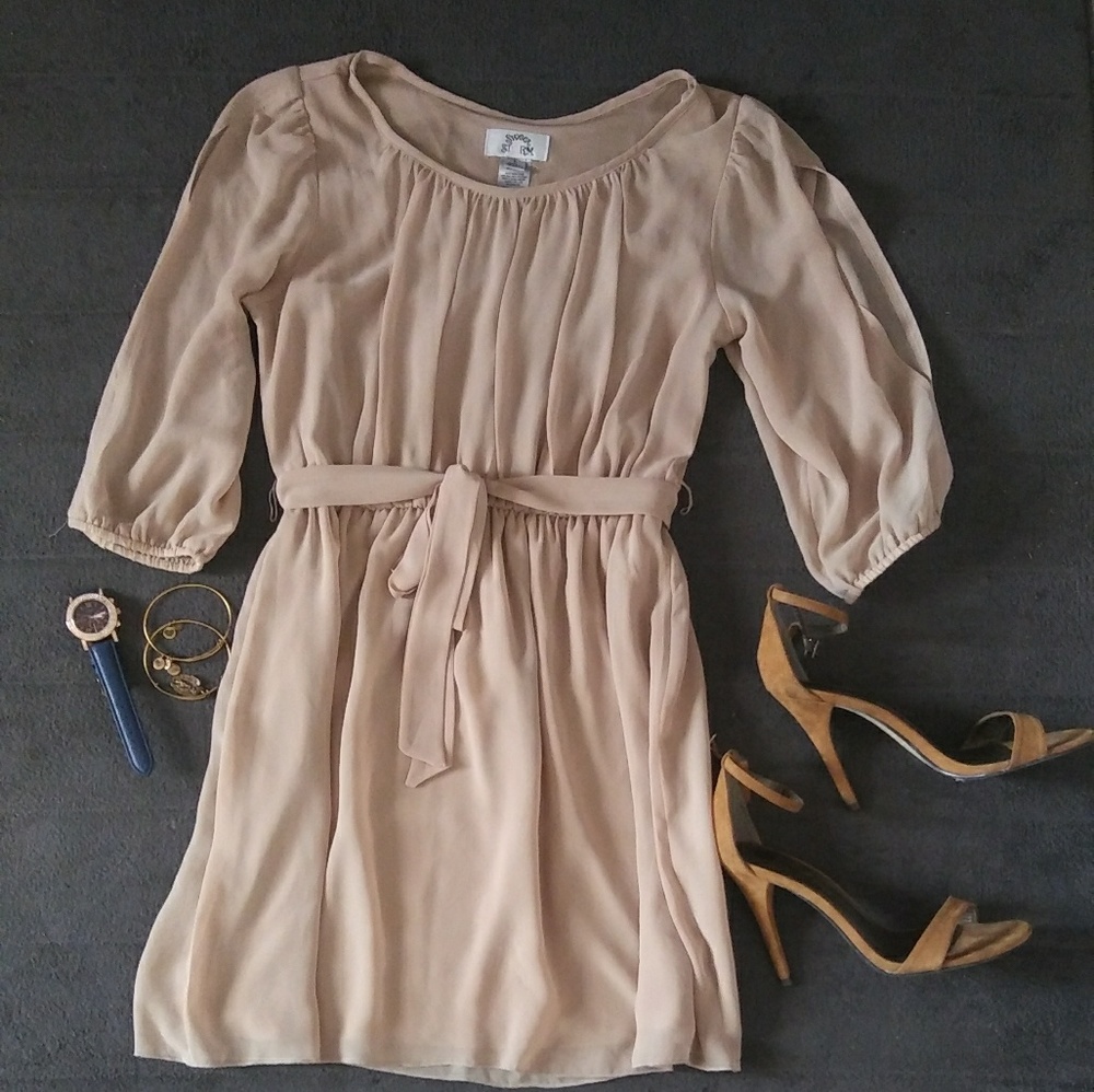Sweet Storm Mocha Dress
